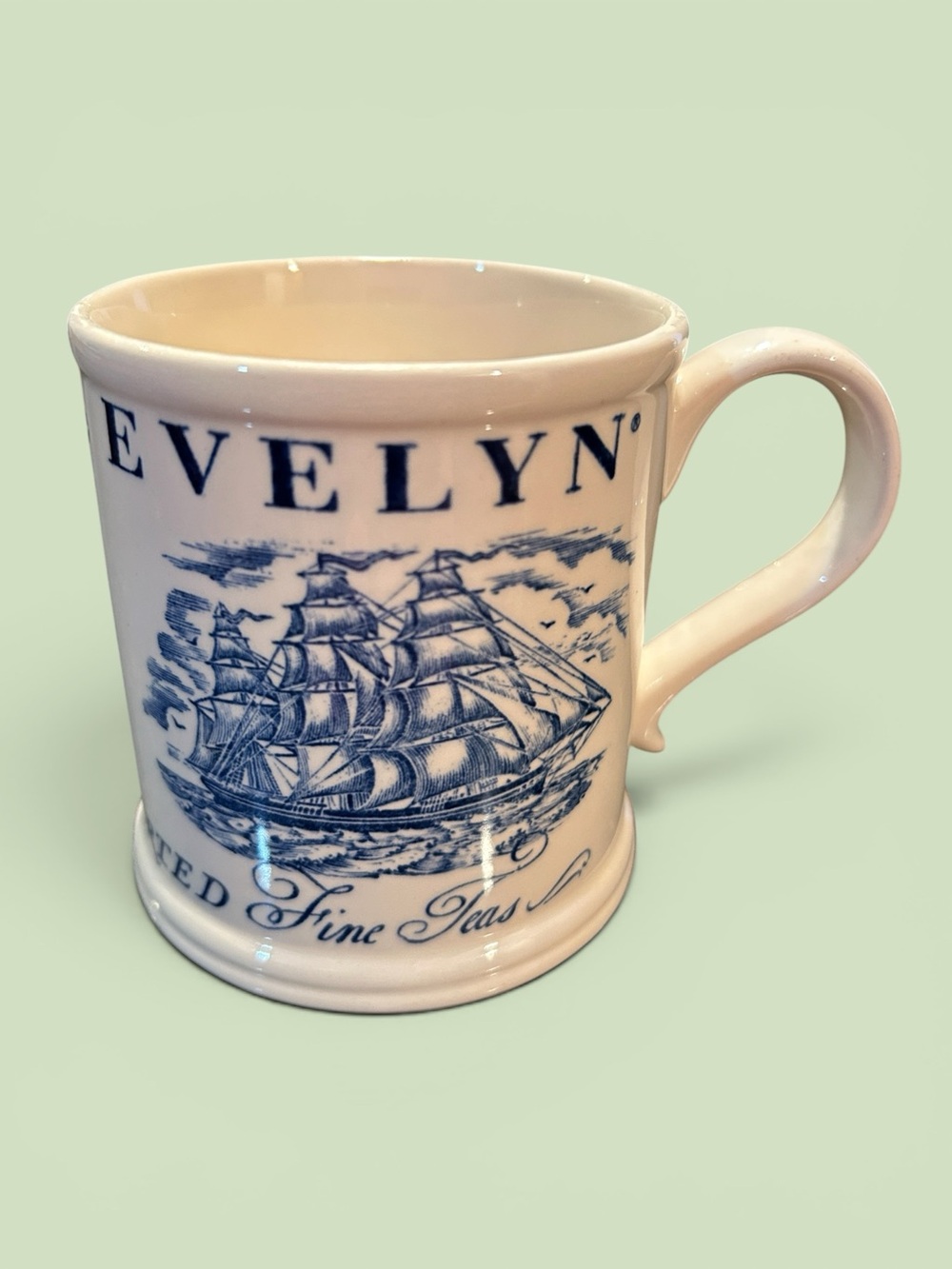 Crabtree & Evelyn 1996 Blue/White Annual Collectible Mug - Pre-Owned No Box